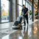 Concrete floor polishing services
