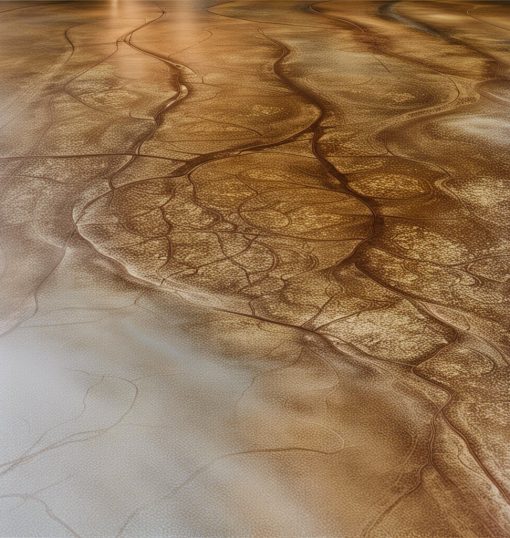 brown stained concrete